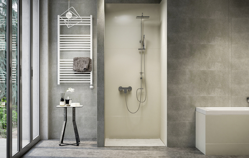 DELTA fali zuhanyrendszer  szögletes